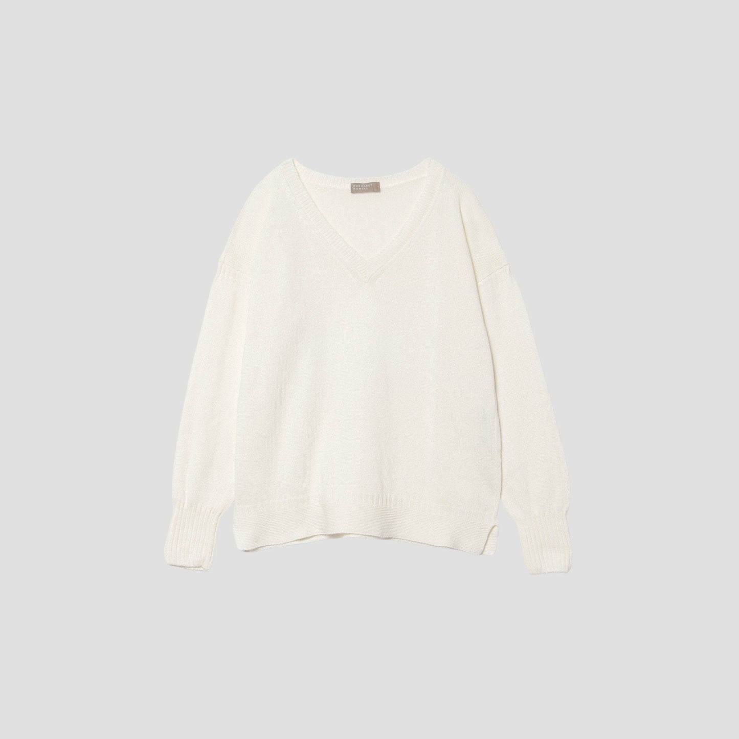 V NECK GUERNSEY KNIT