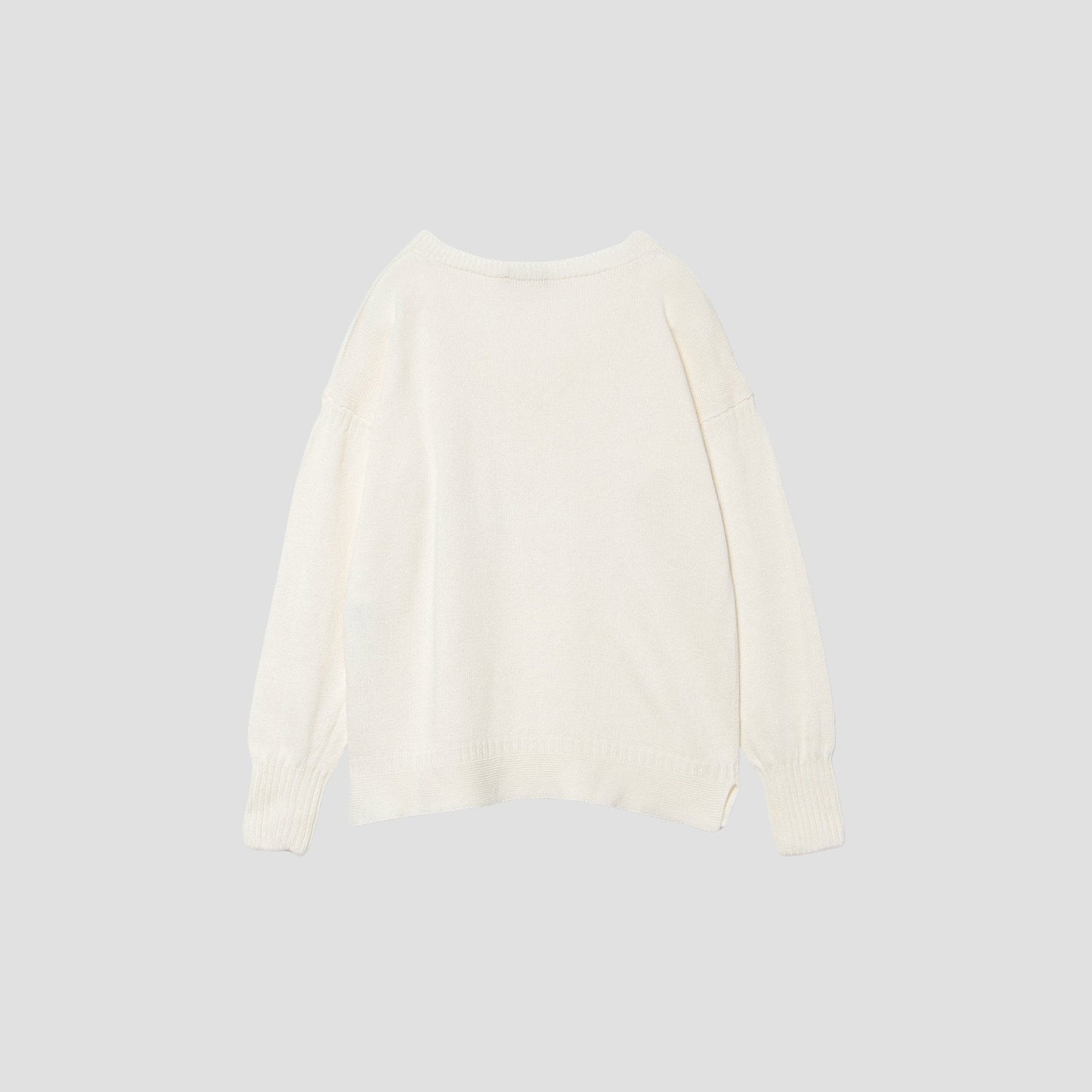 V NECK GUERNSEY KNIT