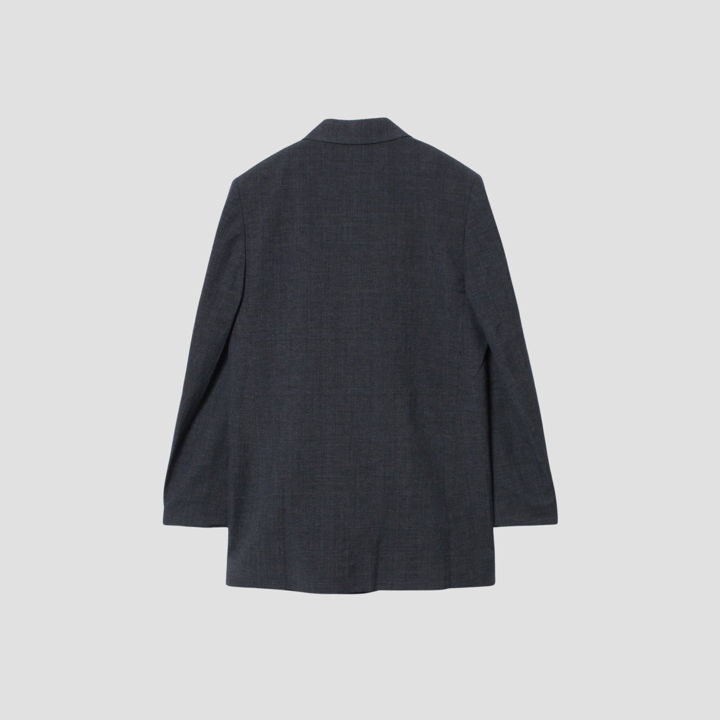 PRINCE OF WALES CHECK WOOL LINEN JACKET