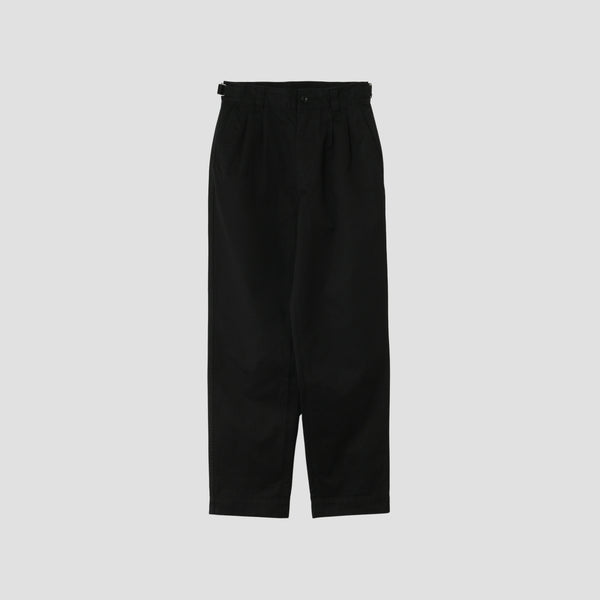 WASHED CHINO COTTON TROUSERS