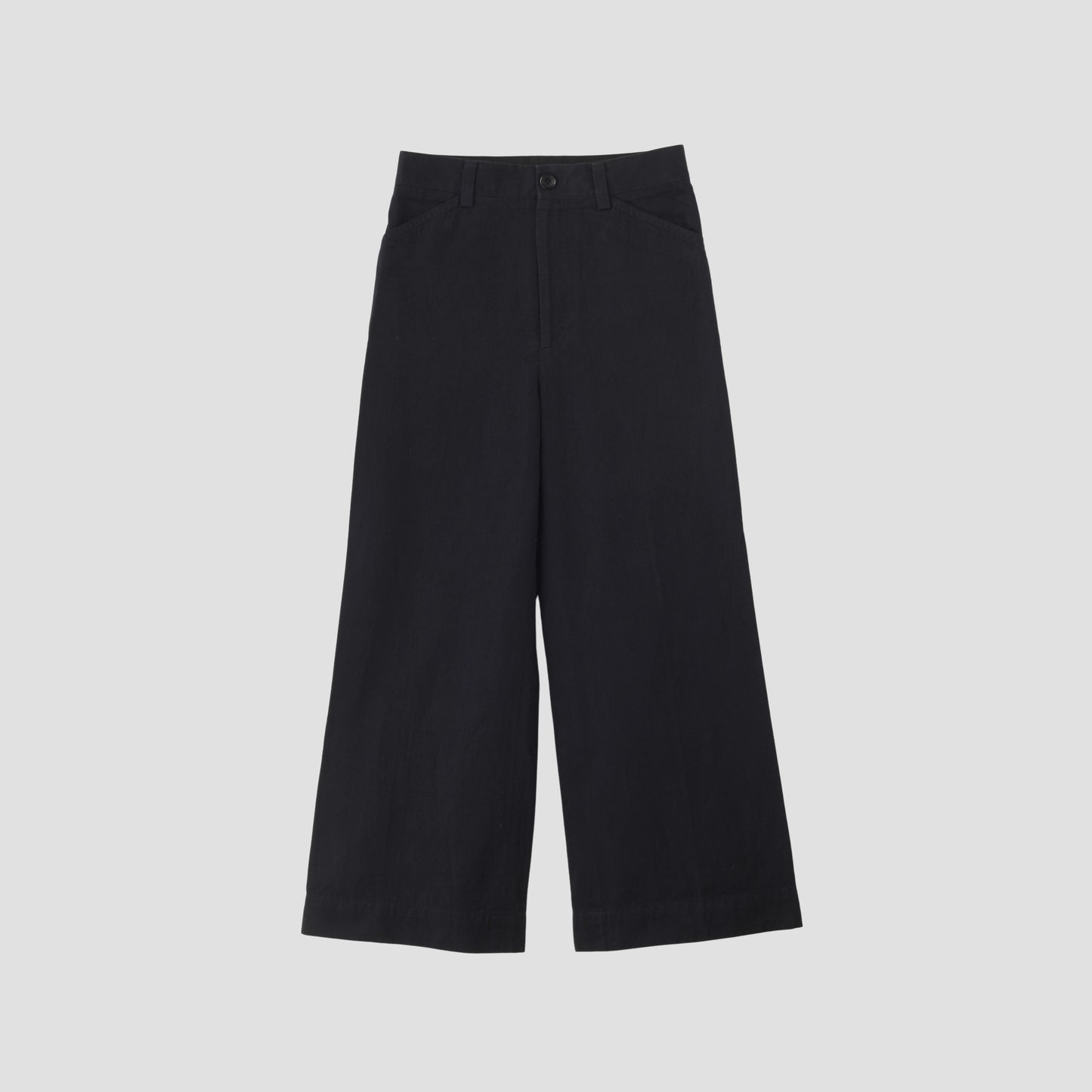 COTTON LINEN TWILL TROUSERS