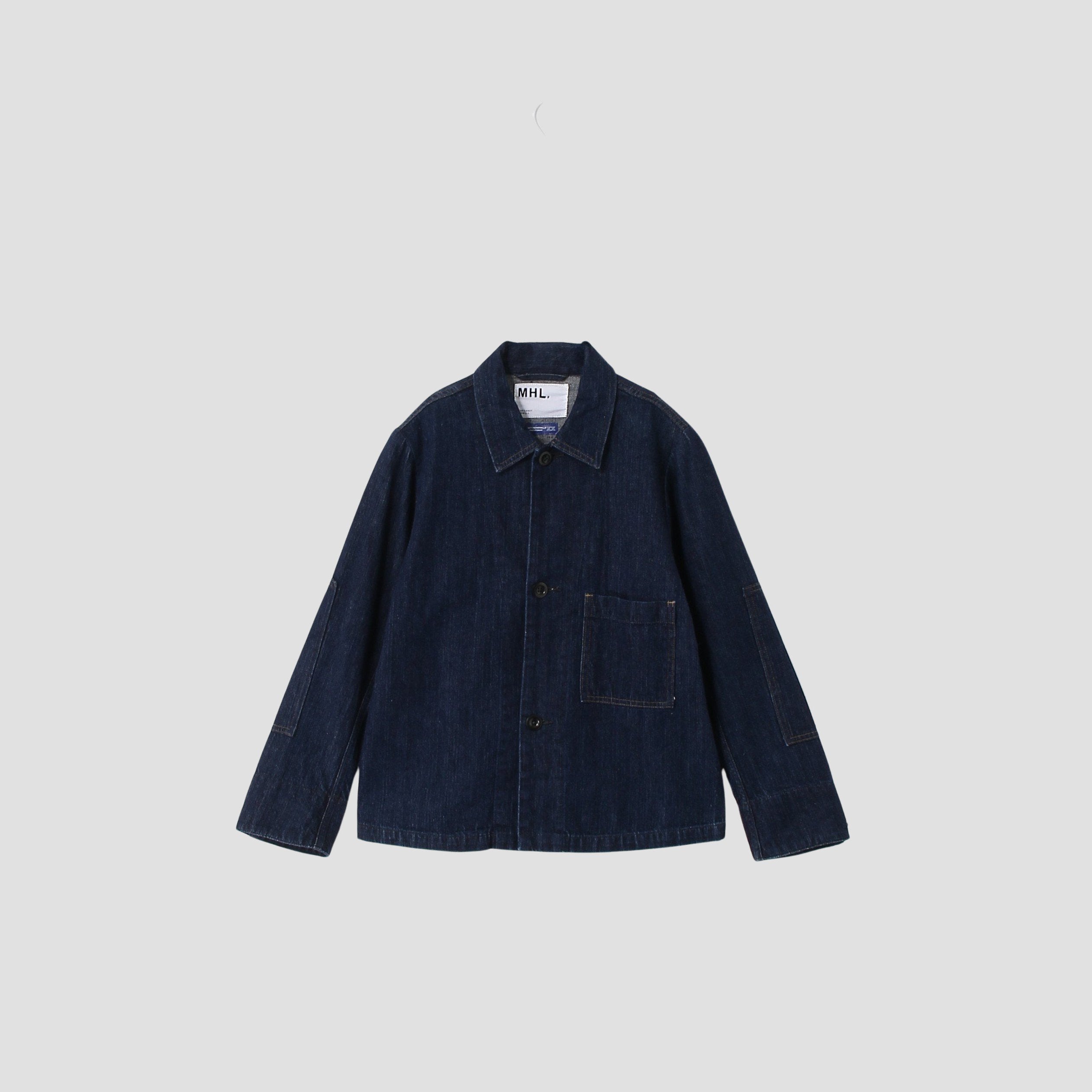 マーガレットハウエル MHL. / ジップスタンド ニット ブルゾン ネイビー マーガレットハウエル MHL. / ジップスタンド ニット ブルゾン