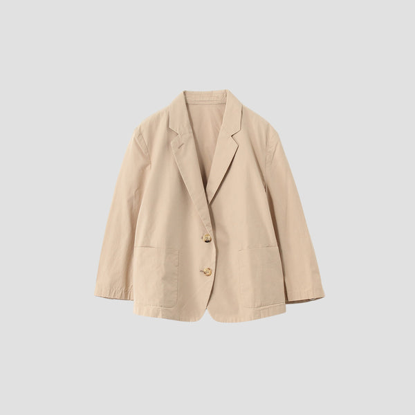WASHED YARN DYE POPLIN JACKET