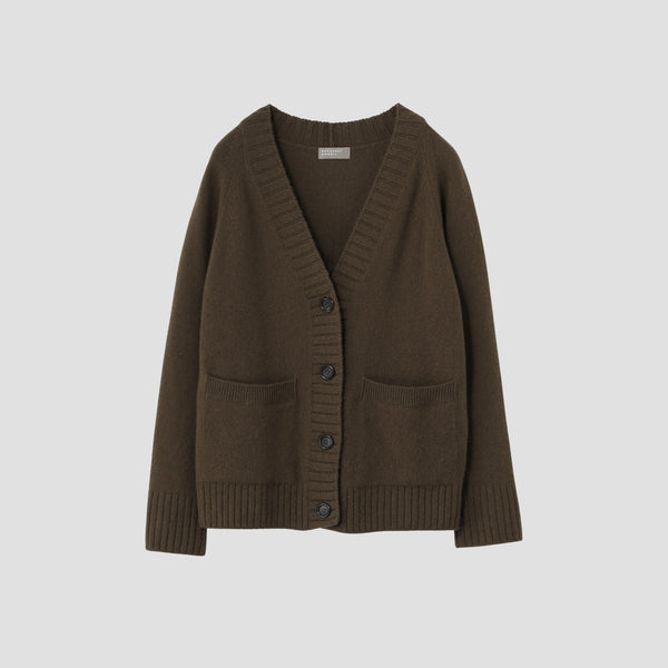 TWISTED CASHMERE WOOL CARDIGAN KNIT