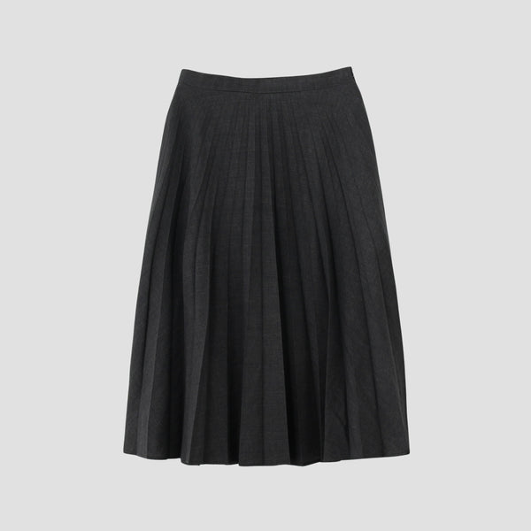 PRINCE OF WALES CHECK WOOL BLEND SKIRT