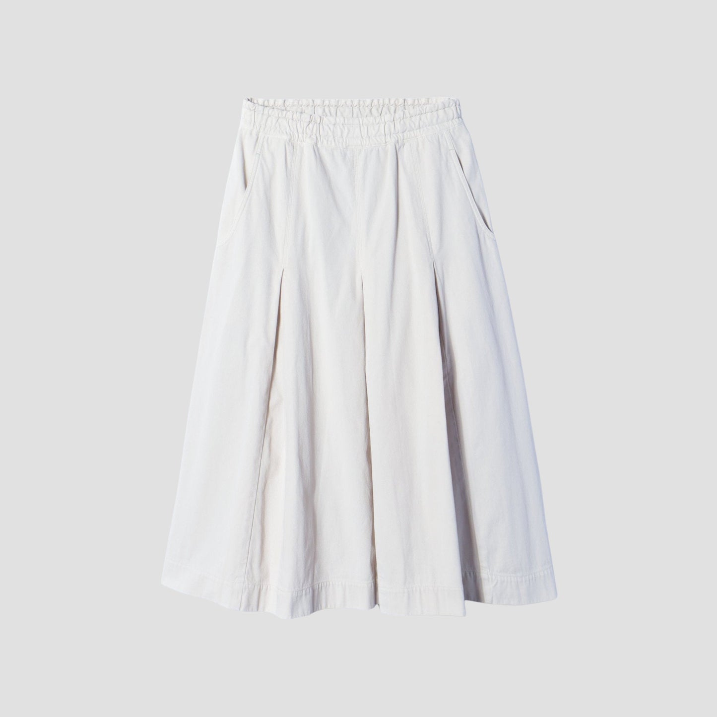 RAISED COTTON TWILL SKIRT