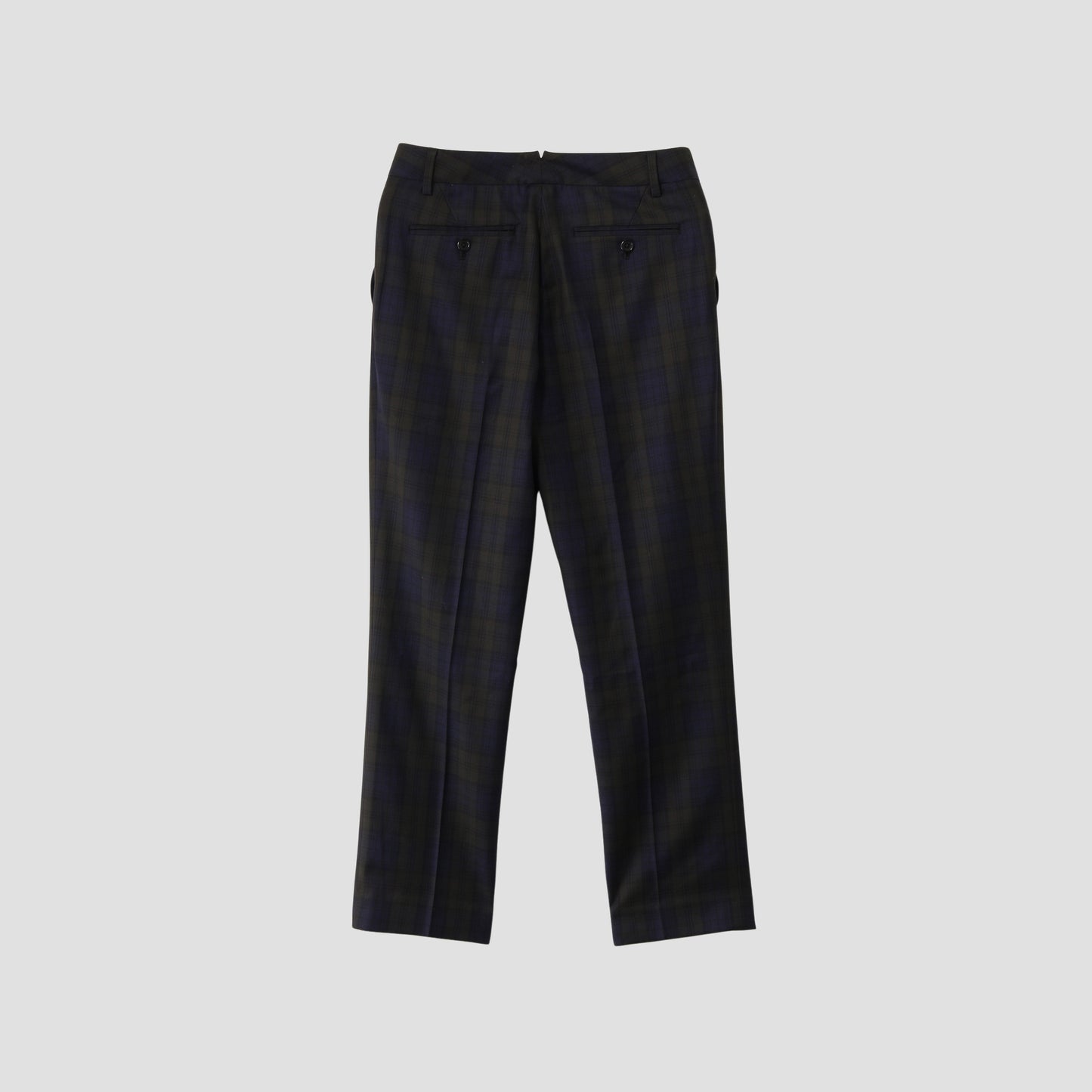 WOOL BLACKWATCH TROUSERS
