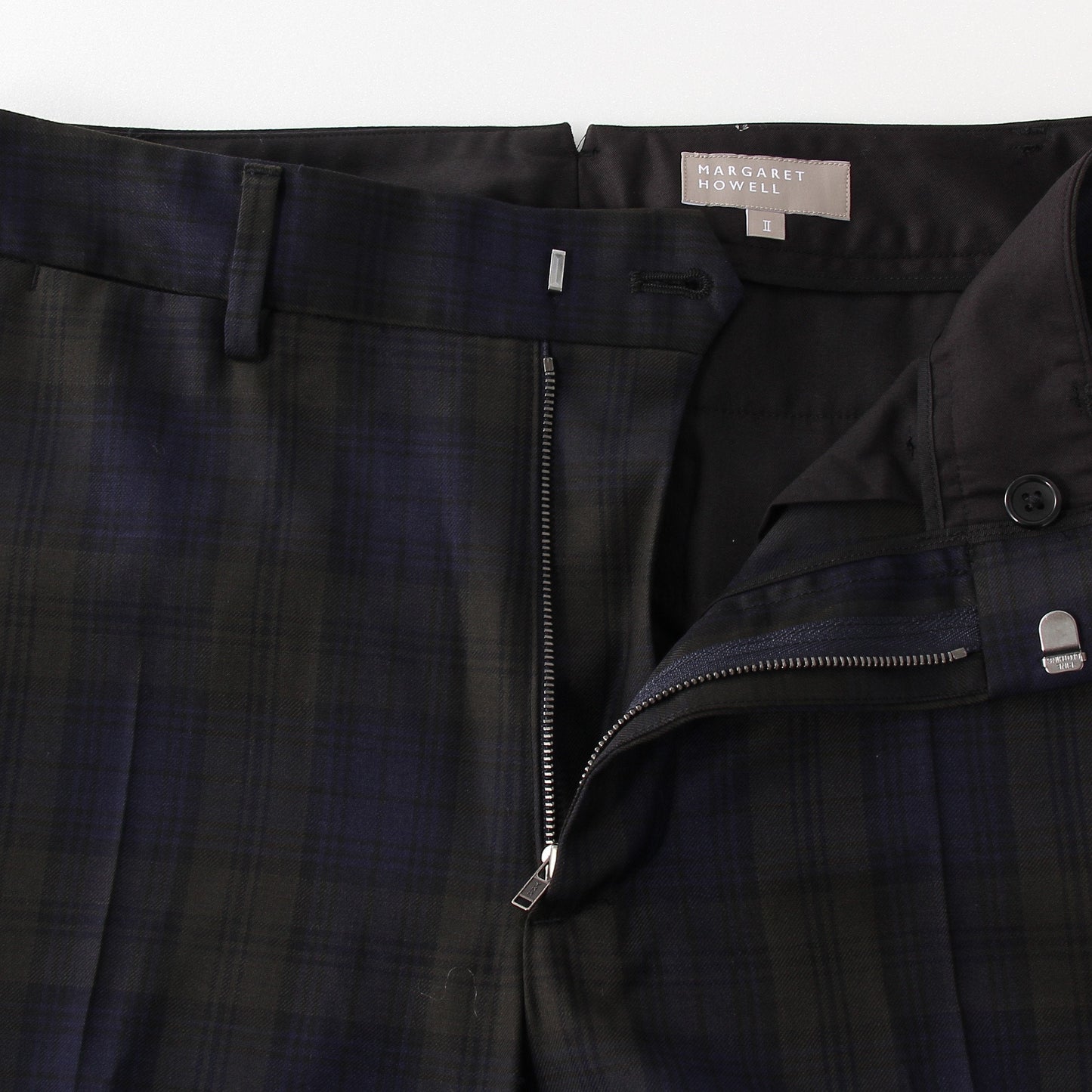 WOOL BLACKWATCH TROUSERS