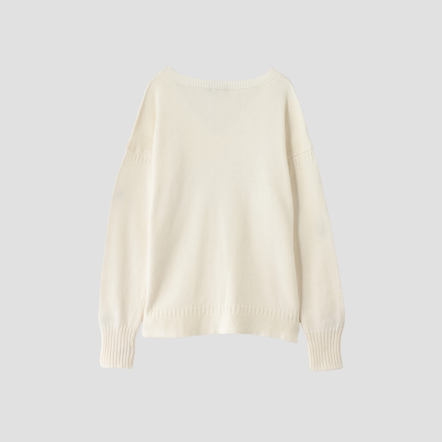 V NECK GUERNSEY KNIT