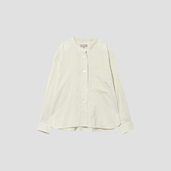 SILK COTTON STRIPE SHIRT