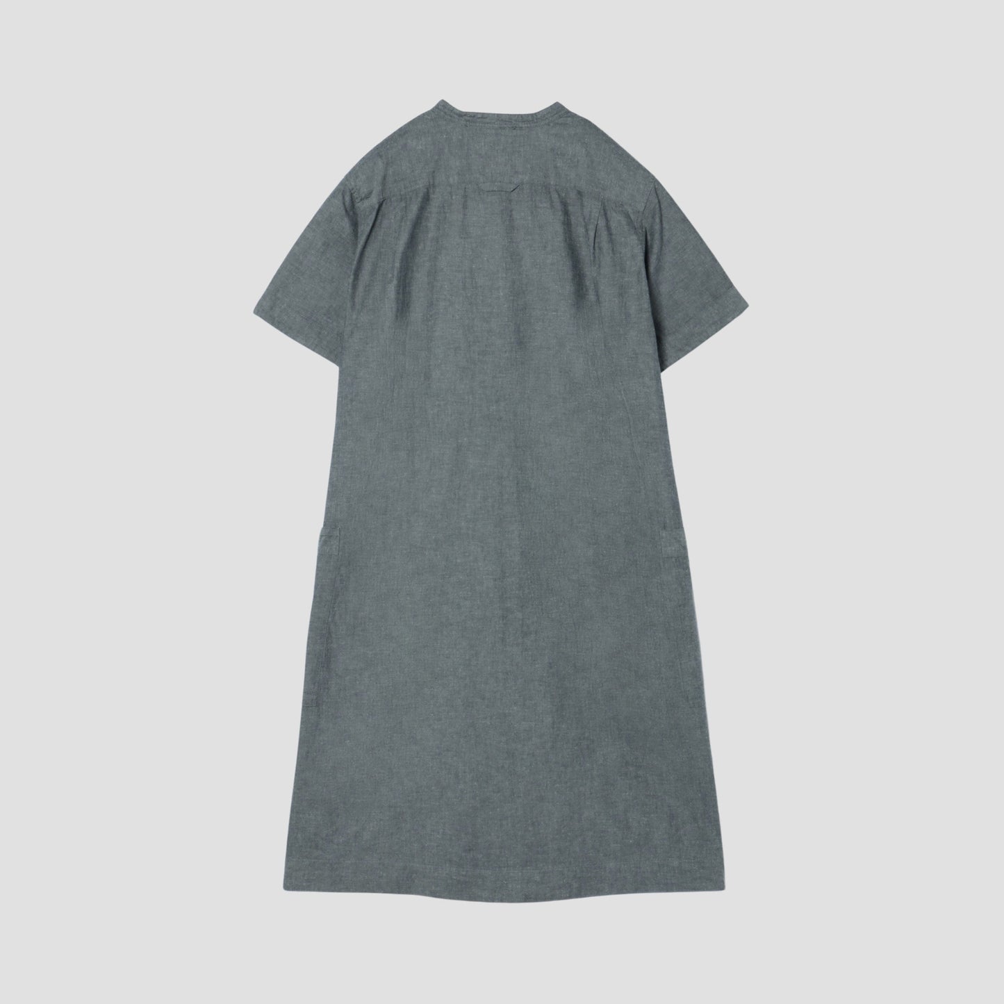 YARN DYE COTTON LINEN DRESS