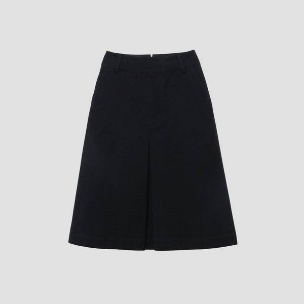 BRUSHED COTTON WOOL SKIRT