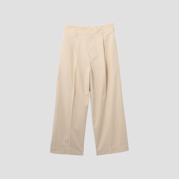 COTTON GABARDINE TROUSERS