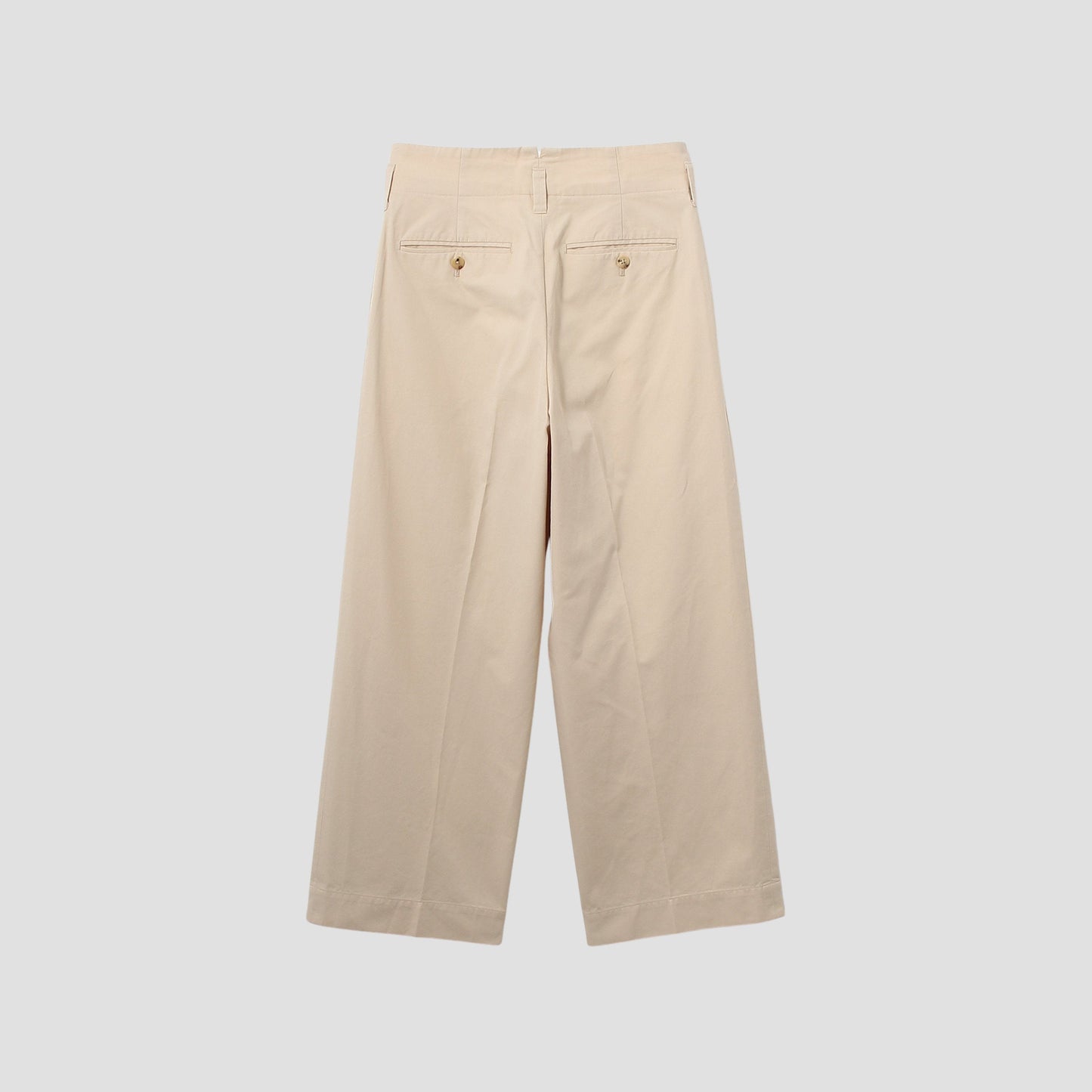 COTTON GABARDINE TROUSERS