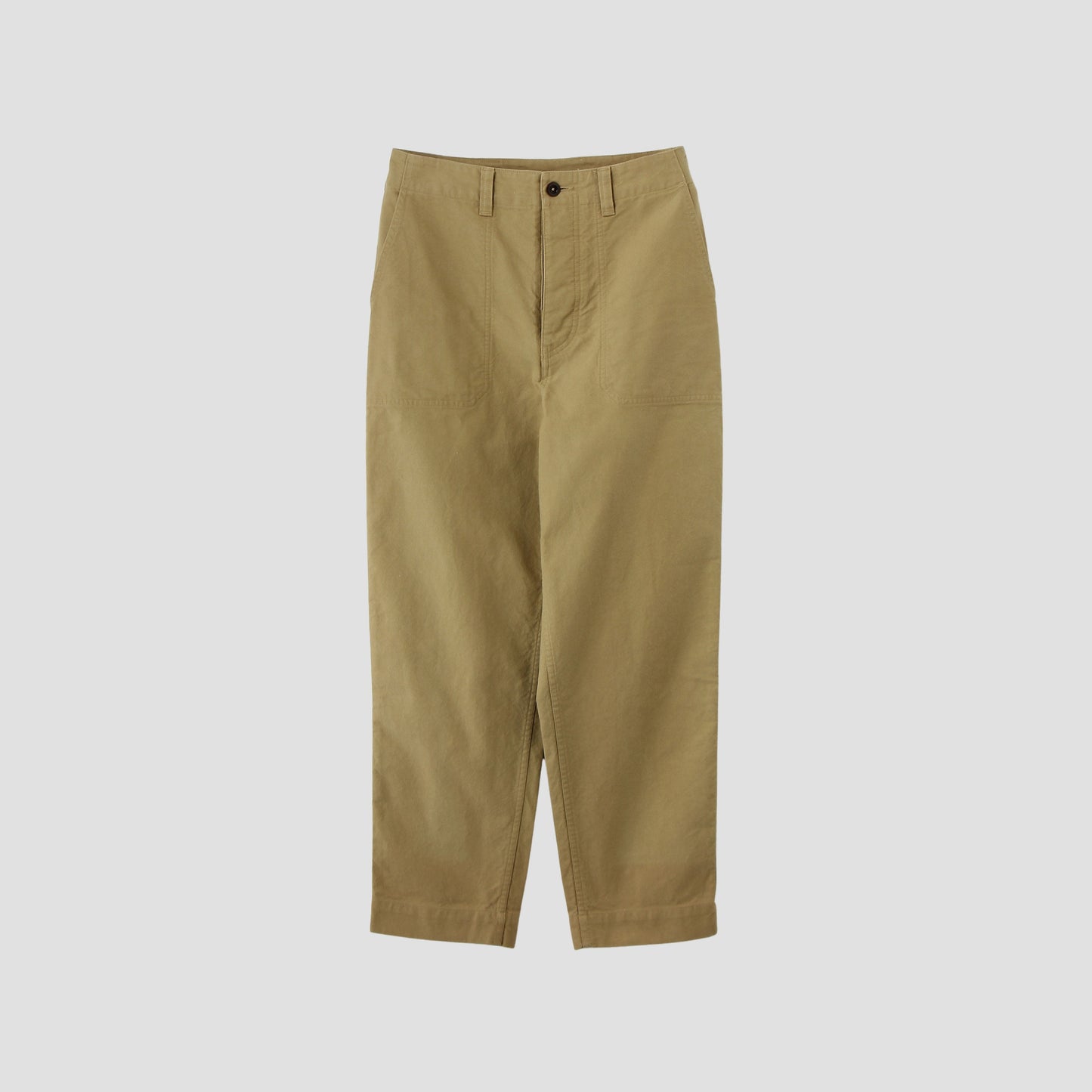 IRREGULAR COTTON CANVAS TROUSERS