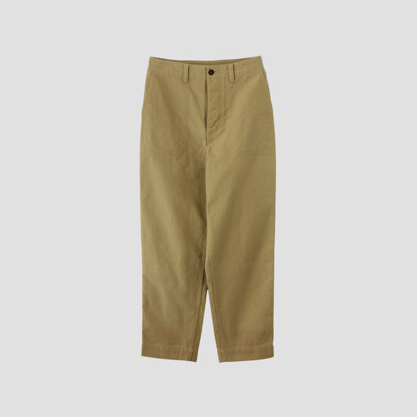 IRREGULAR COTTON CANVAS TROUSERS