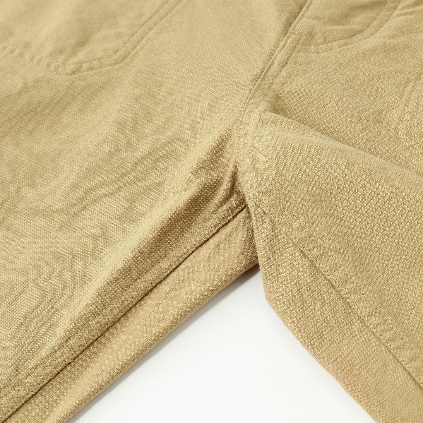 IRREGULAR COTTON CANVAS TROUSERS