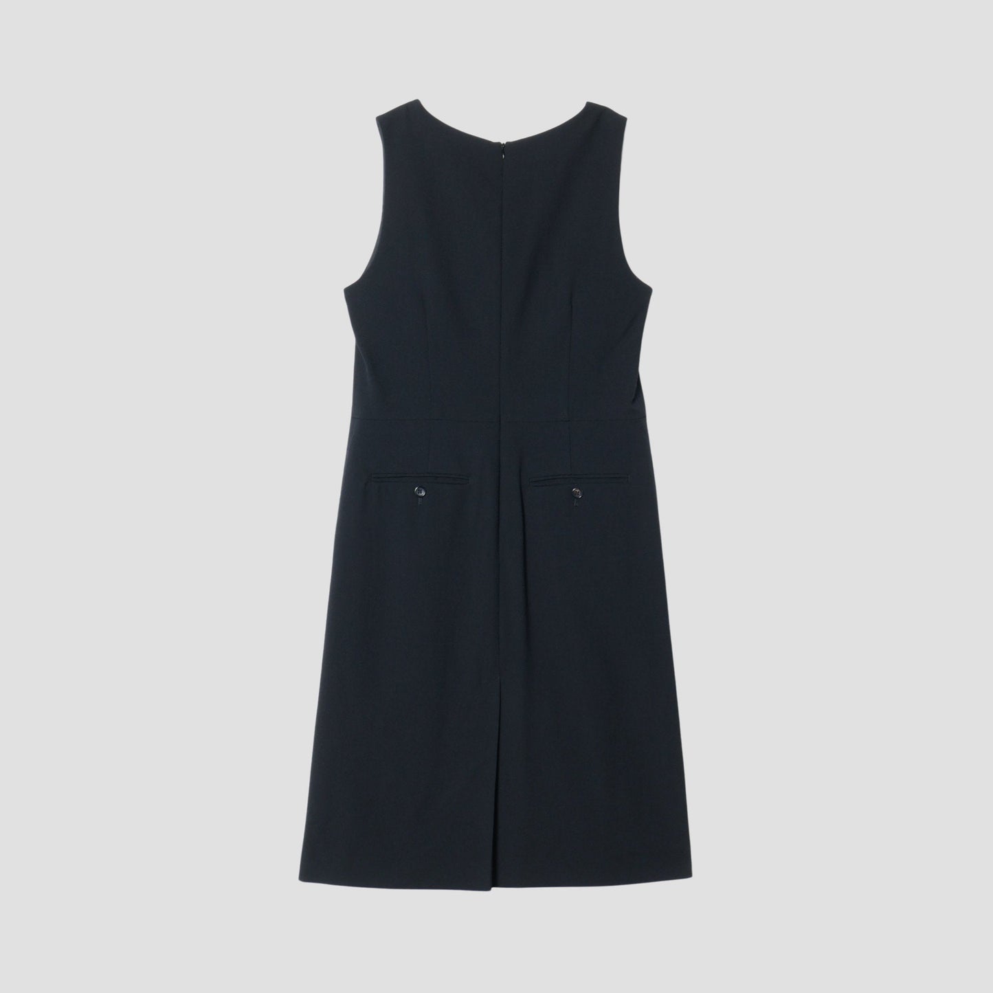 MILLED WOOL TWILL DRESS