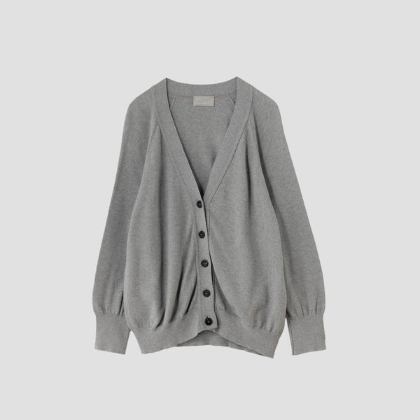 RELAXED V NECK CARDIGAN KNIT