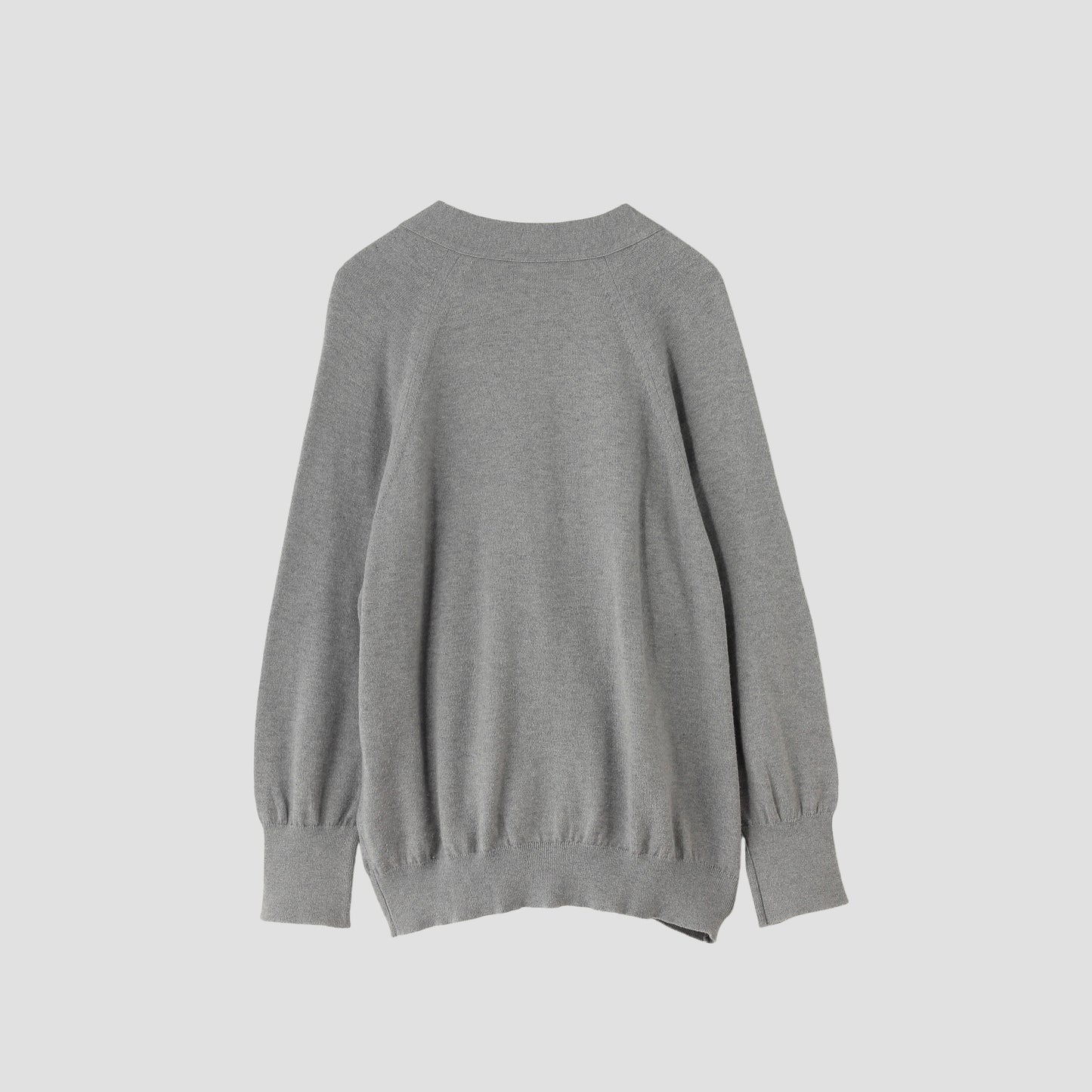 RELAXED V NECK CARDIGAN KNIT
