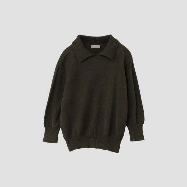 COTTON POLO JUMPER KNIT