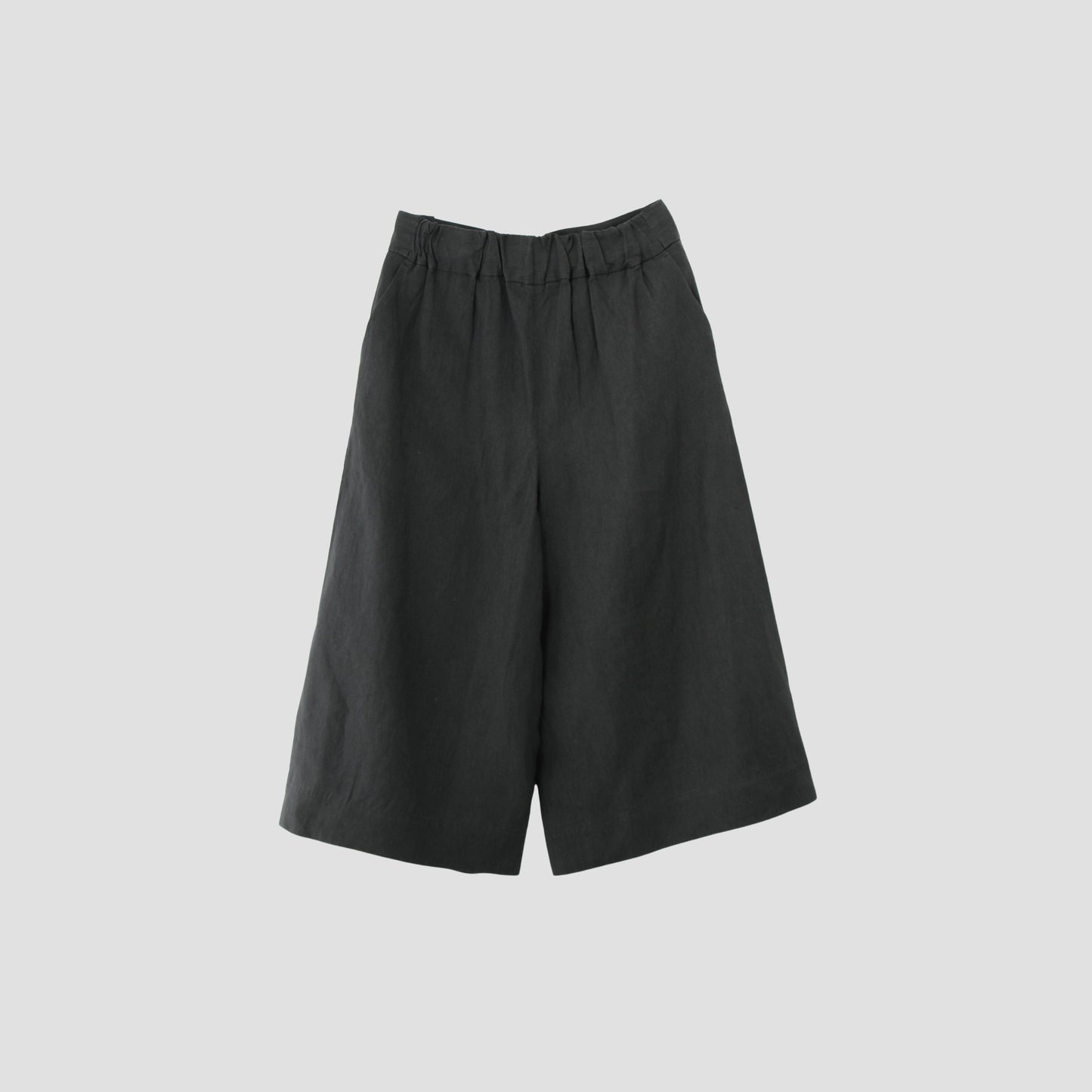 COATED LINEN PLAINWEAVE TROUSERS