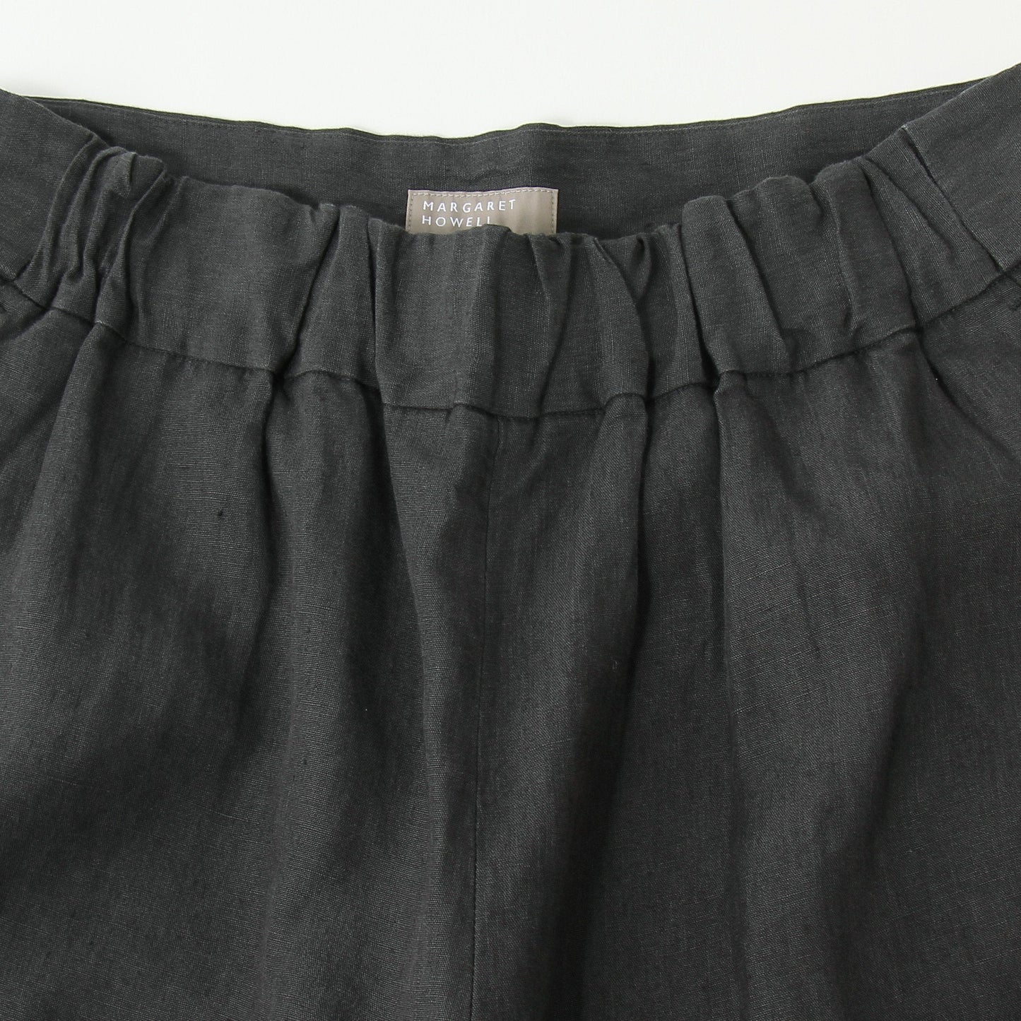 COATED LINEN PLAINWEAVE TROUSERS