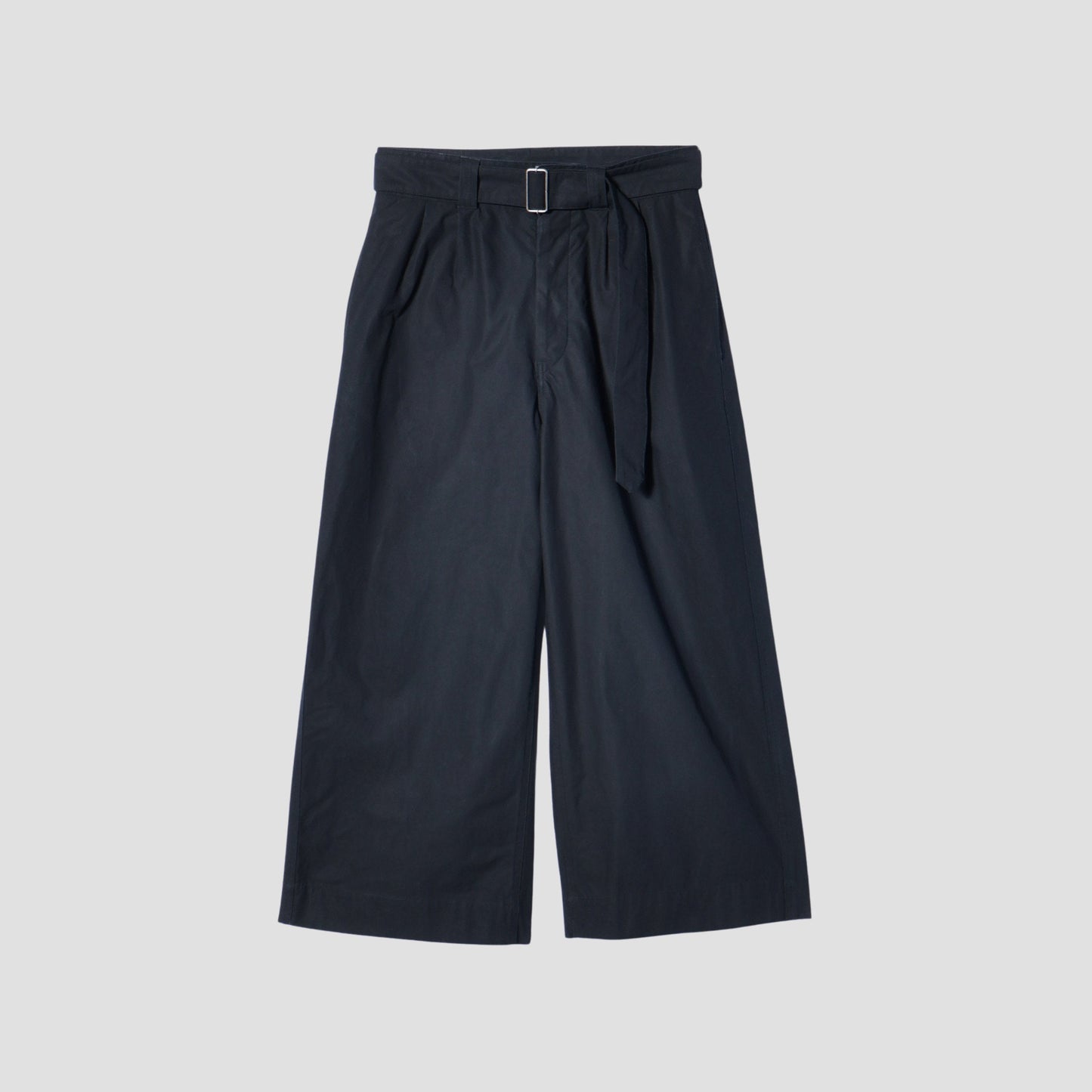 CRISP COTTON PLAINWEAVE TROUSERS