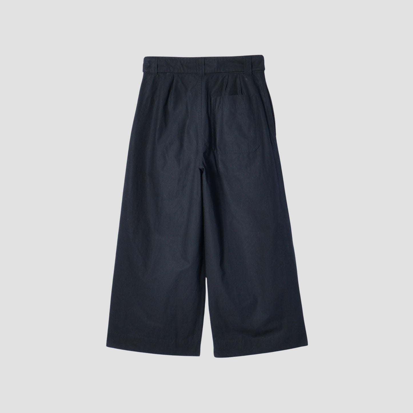 CRISP COTTON PLAINWEAVE TROUSERS