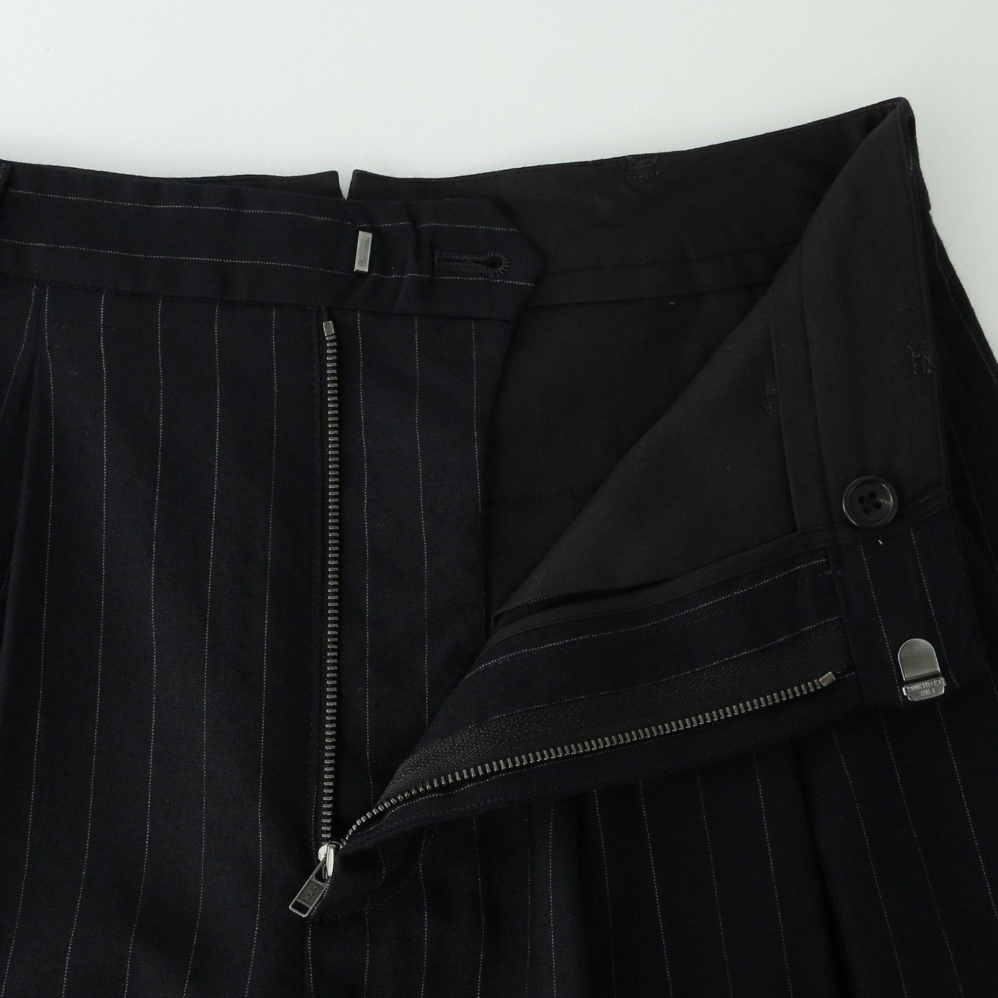 FINE PINSTRIPE WOOL TROUSERS