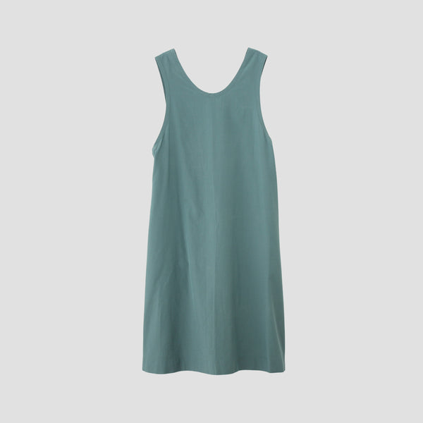 SILK COTTON POPLIN DRESS