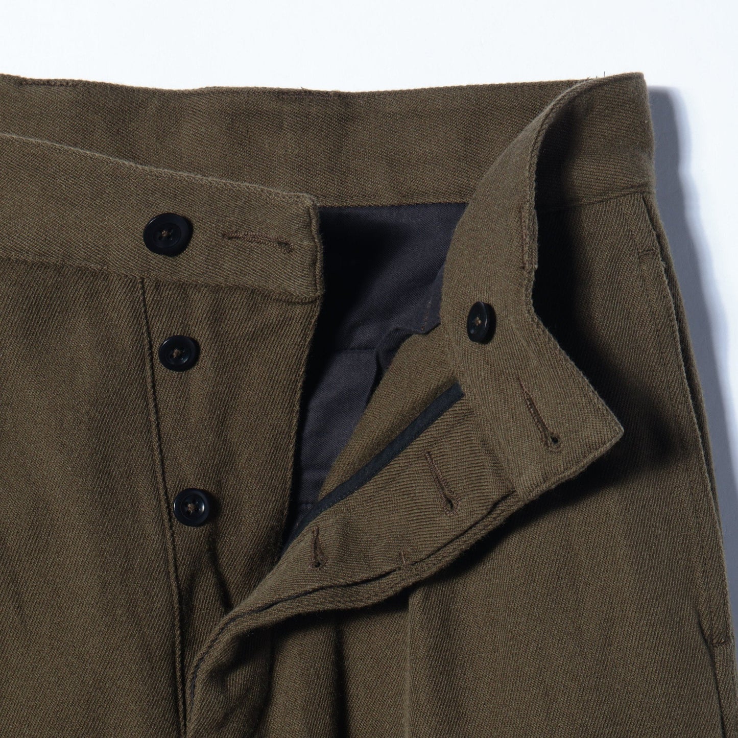 LIGHT COTTON WOOL DRILL TROUSERS