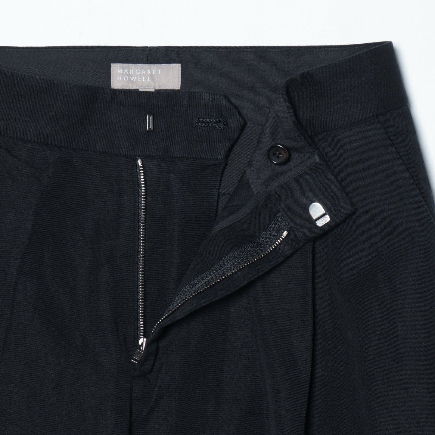 COTTON LINEN TWILL TROUSERS