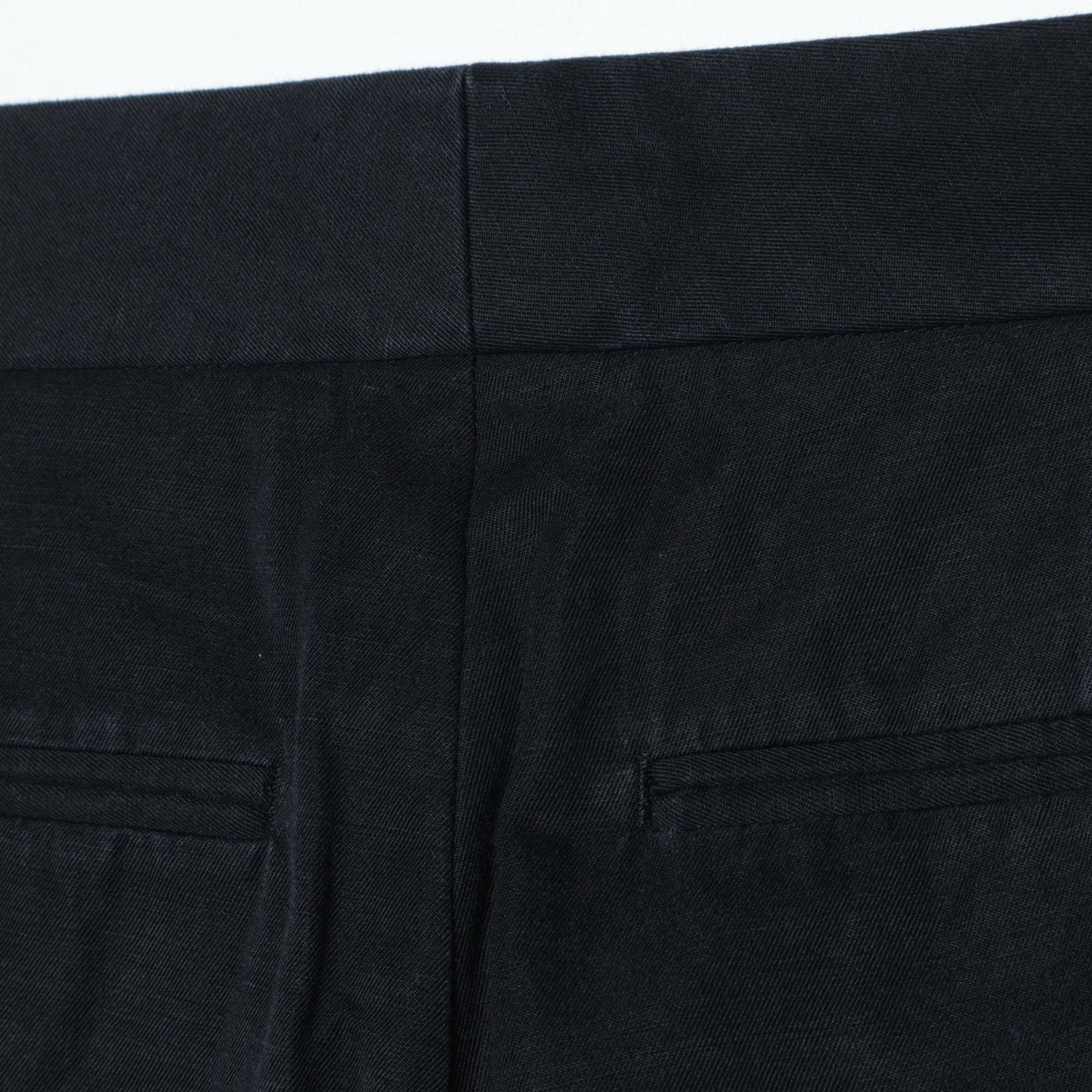 COTTON LINEN TWILL TROUSERS