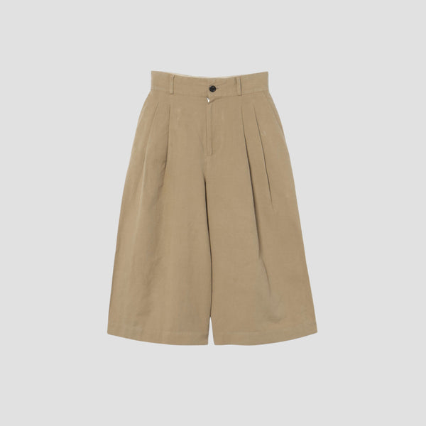 COTTON LINEN OXFORD TROUSERS