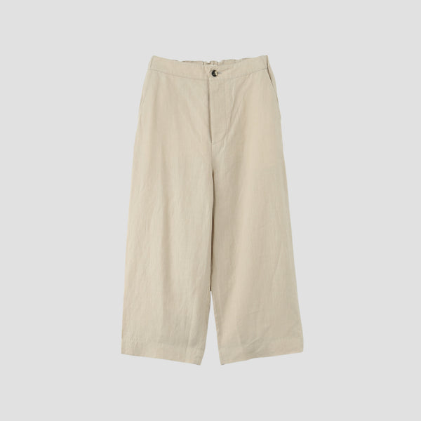 HIGH DENSE LINEN TROUSERS