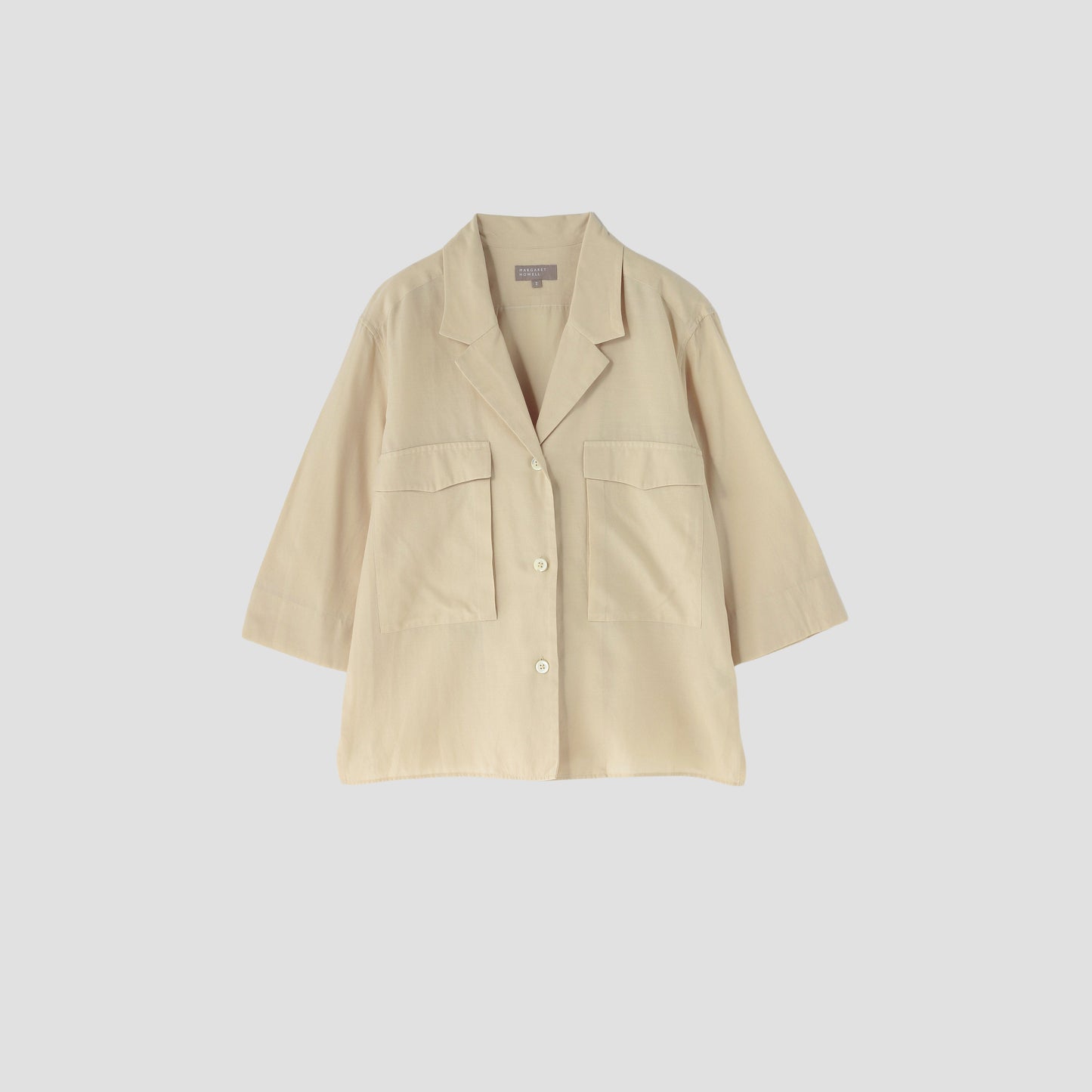 COTTON SILK PLAIN WEAVE SHIRT