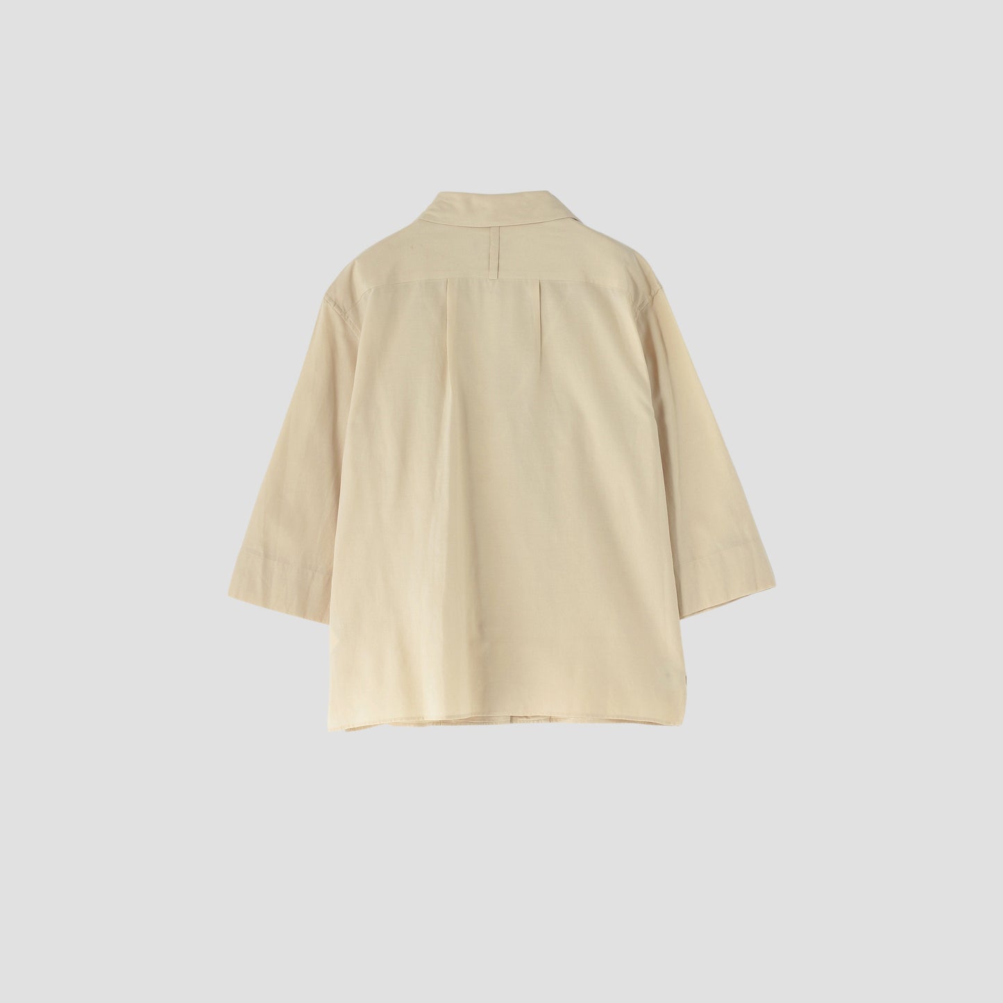 COTTON SILK PLAIN WEAVE SHIRT