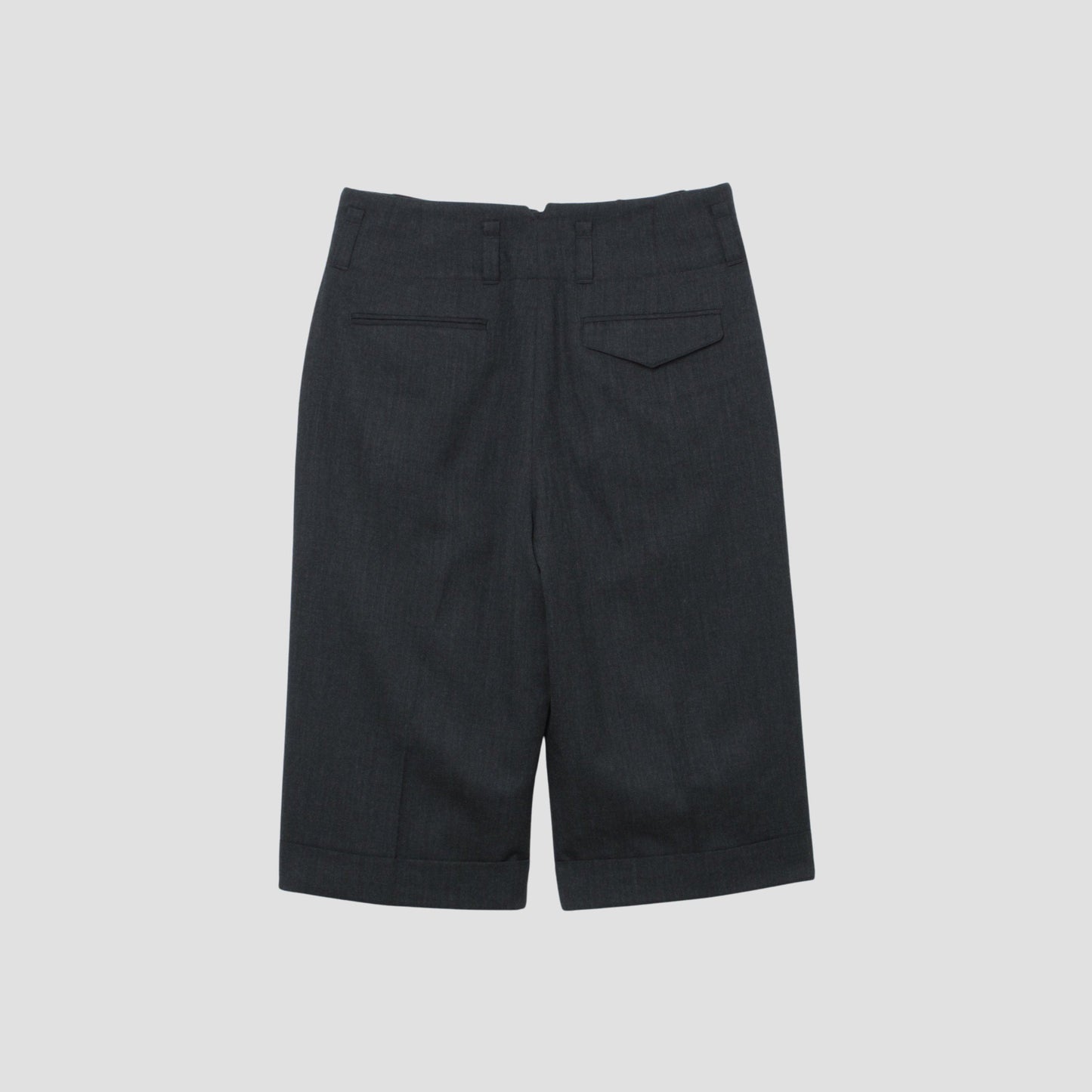 FINE WOOL TWILL TROUSERS