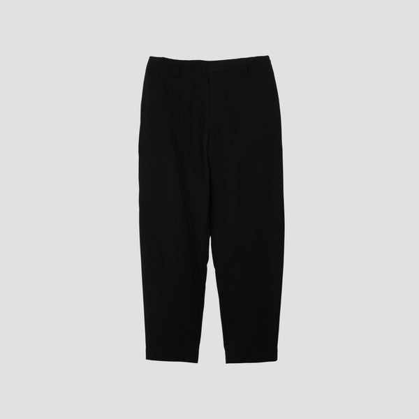 WOOL COTTON TWILL TROUSERS