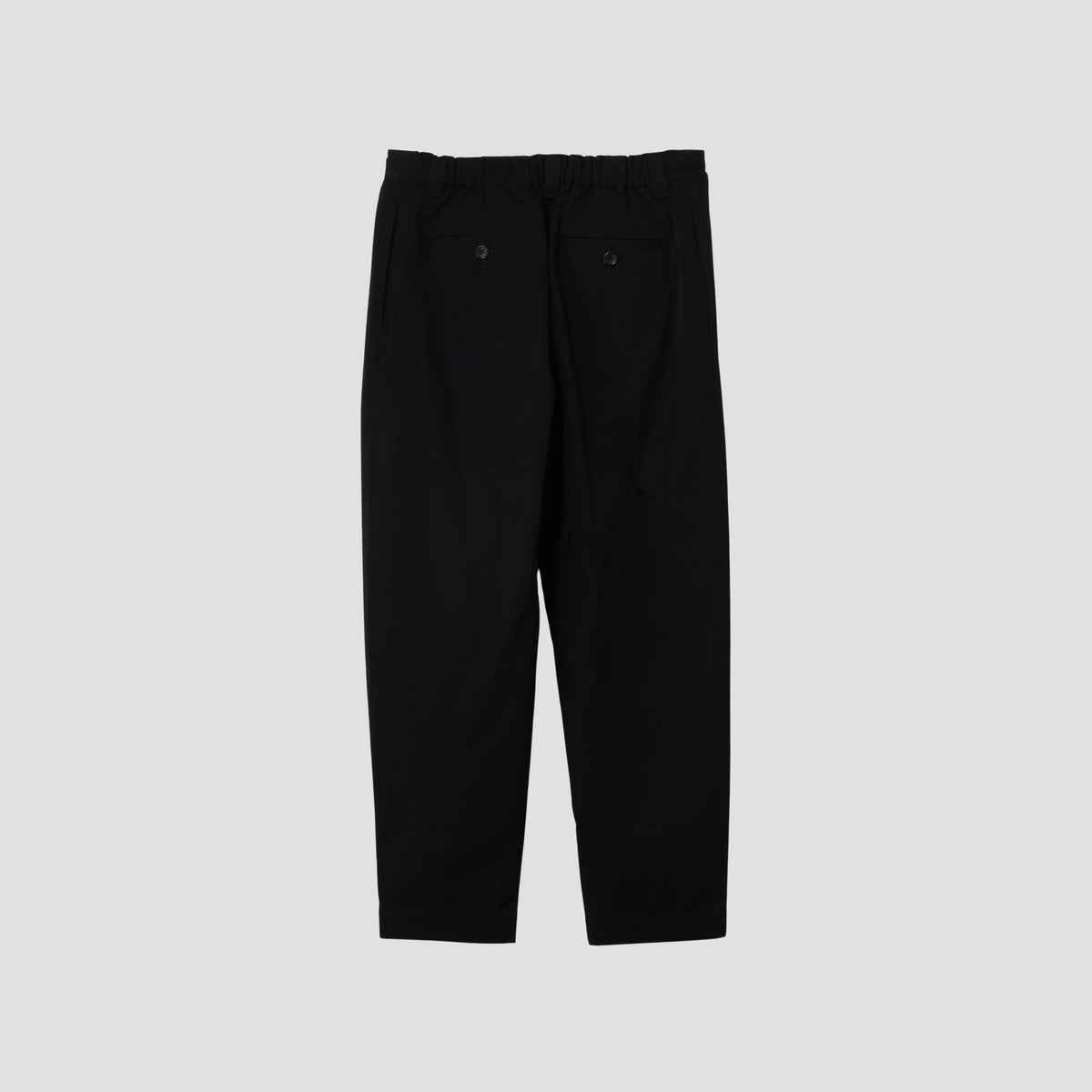 WOOL COTTON TWILL TROUSERS