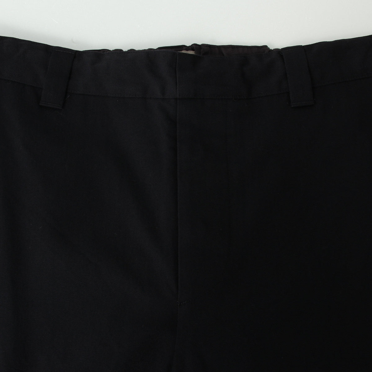WOOL COTTON TWILL TROUSERS