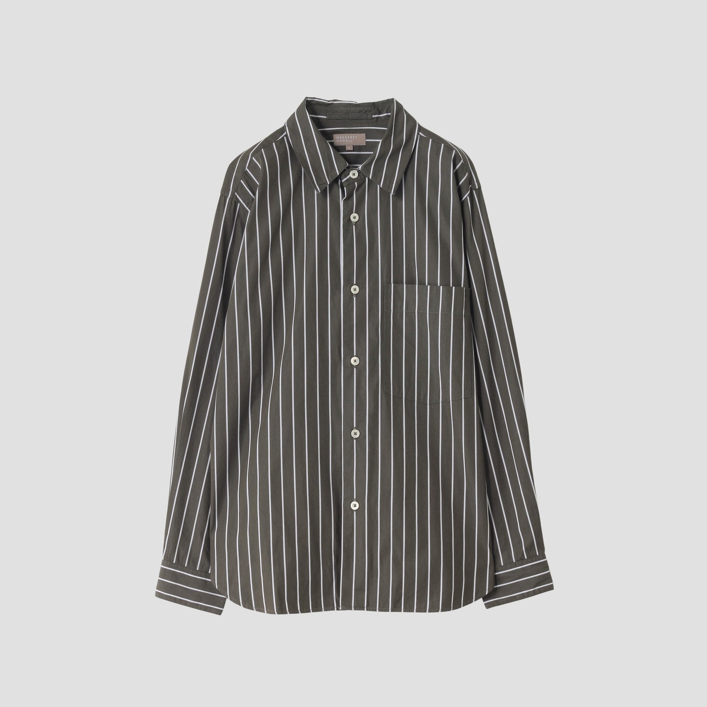 GRAPHIC STRIPE COTTON SHIRT