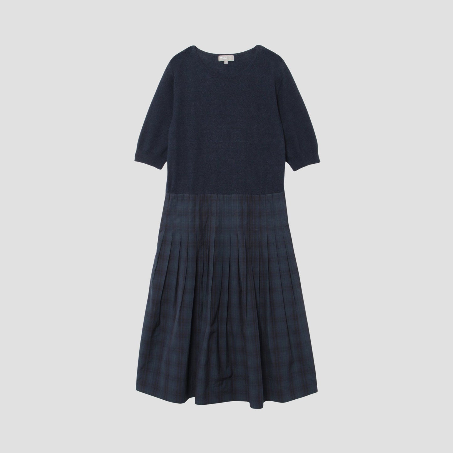 TARTAN POPLIN COTTON DRESS