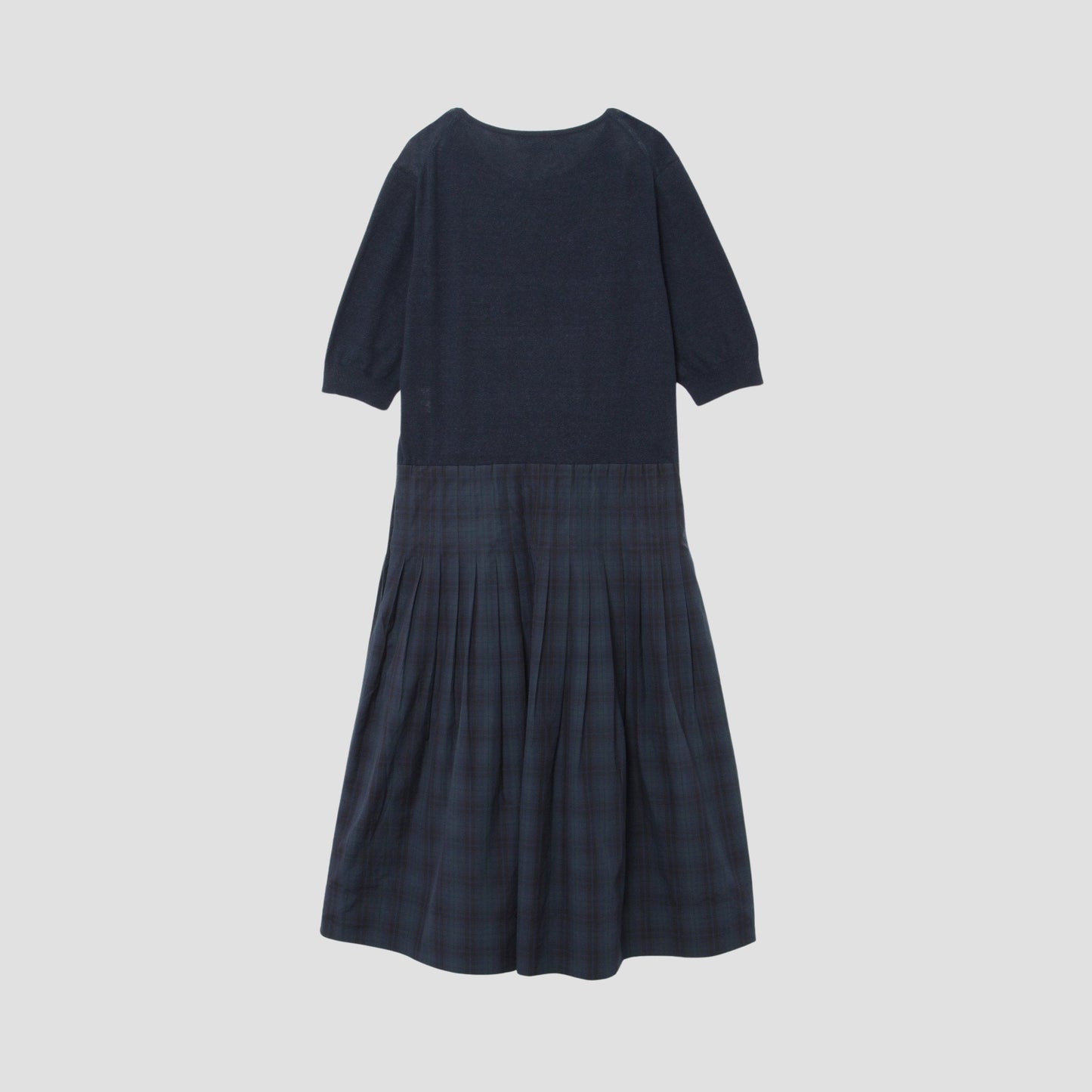 TARTAN POPLIN COTTON DRESS