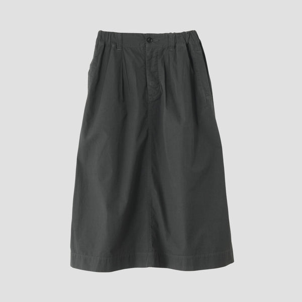 FINE COMPACT POPLIN SKIRT