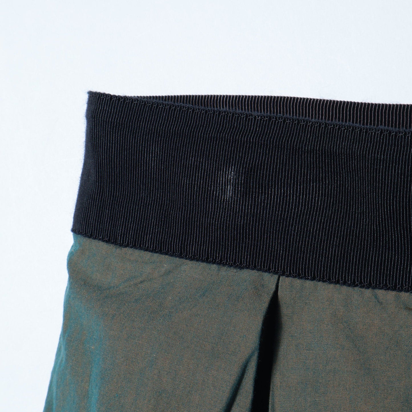 YARN DYED COTTON POPLIN SKIRT
