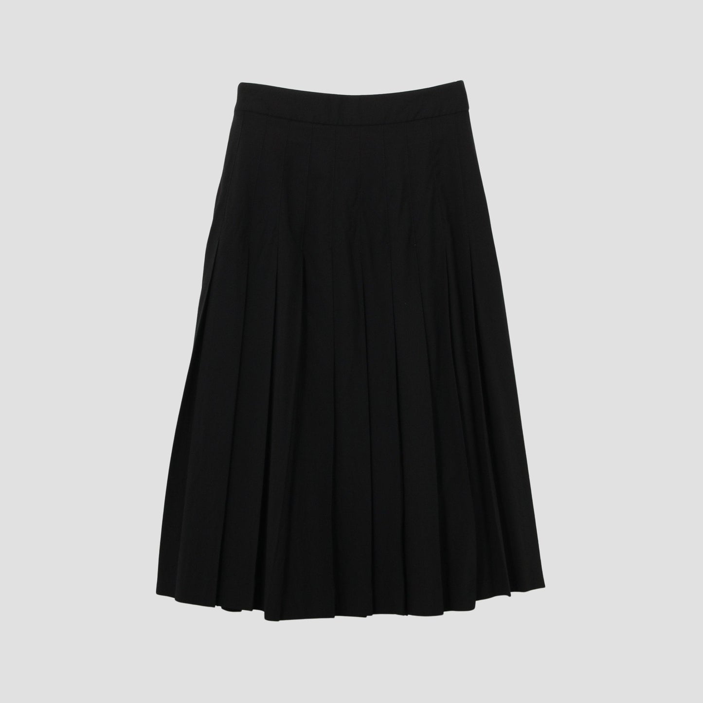 FINE WOOL POPLIN SKIRT