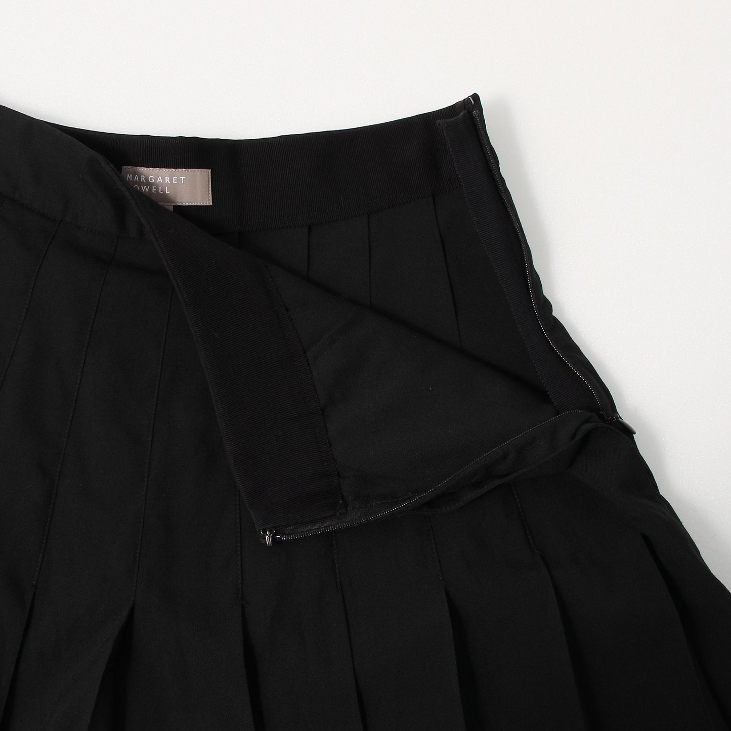 FINE WOOL POPLIN SKIRT