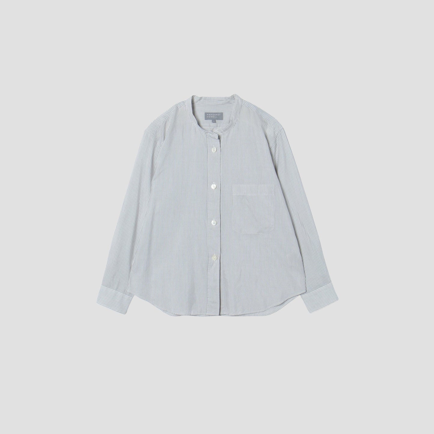 SILK COTTON STRIPE SHIRT